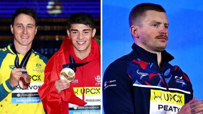 Cameron McEvoy wins 50m butterfly bronze at the world champs