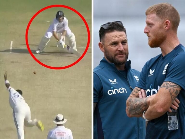 Steady as she goes … Jonny Bairstow, Brendon McCullum and Ben Stokes are comfortable with the team’s approach. (Photo by Gareth Copley/Getty Images)