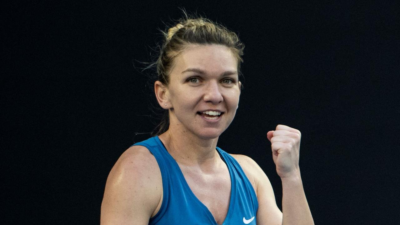 Simona Halep. Photo by Mike FREY / AFP.